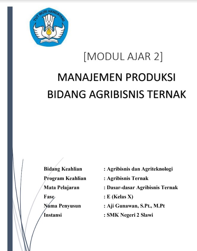 Modul Ajar Dasar-dasar Agribisnis Ternak